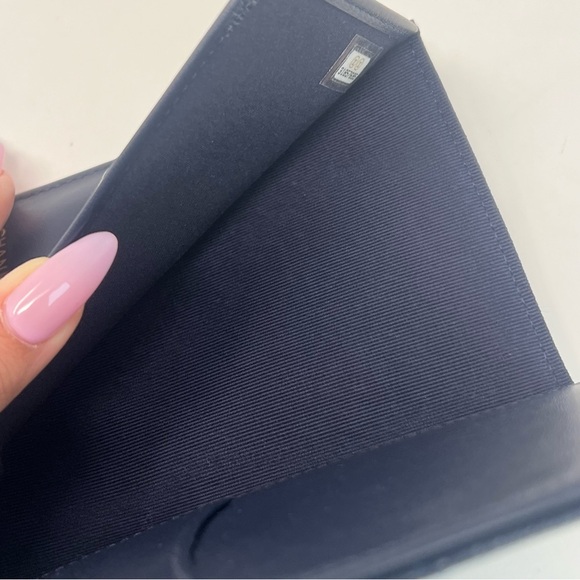 Chanel Navy Blue Caviar Leather Quilted Passport Cover Wallet - Picture 11 of 16